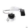 PATTA-I, encastré de plafond intérieur/extérieur, rond, alu brossé, LED, 11W, 3000K, IP20/IP65, RT 2012, variable
