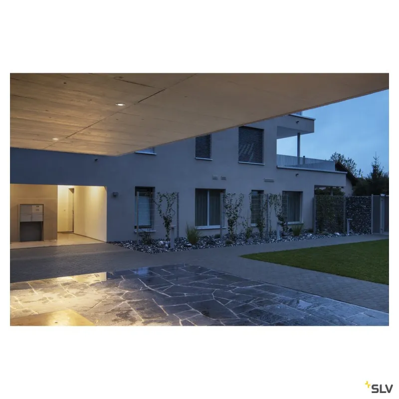 PATTA-I, encastré de plafond intérieur/extérieur, rond, alu brossé, LED, 11W, 3000K, IP20/IP65, RT 2012, variable