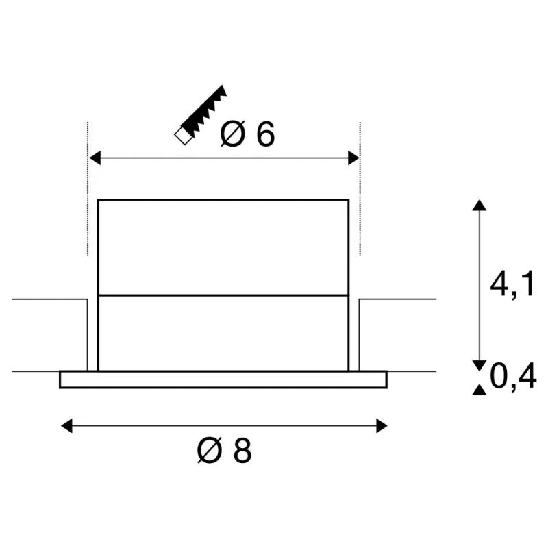 PATTA-I, encastré de plafond intérieur/extérieur, rond, alu brossé, LED, 11W, 3000K, IP20/IP65, RT 2012, variable