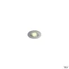 NEW TRIA 45, encastré de plafond intérieur, simple, rond, alu brossé, LED, 4,2W, 3000K, IP20/IP44, clips ressorts