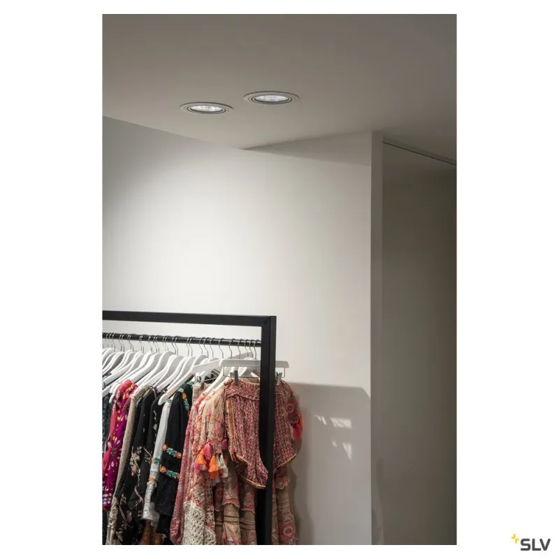 NEW TRIA 150, encastré de plafond intérieur, simple, rond, blanc, LED, 29W, 3000K, clips ressorts, variable 1-10V