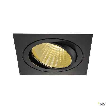 NEW TRIA 150, encastré de plafond intérieur, simple, carré, noir, LED, 29W, 2700K, clips ressorts, variable 1-10V