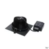 NEW TRIA 150, encastré de plafond intérieur, simple, carré, noir, LED, 29W, 2700K, clips ressorts, variable 1-10V