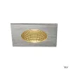 PATTA-I, encastré de plafond intérieur/extérieur, carré, alu brossé, LED, 11W, 3000K, IP20/IP65, RT 2012, variable