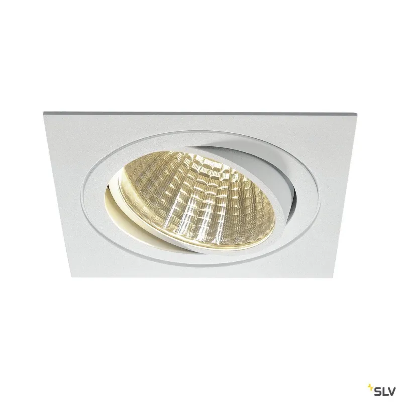 NEW TRIA 150, encastré de plafond intérieur, simple, carré, blanc, LED, 29W, 3000K, clips ressorts, variable 1-10V