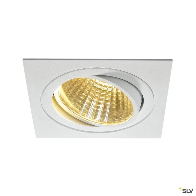 NEW TRIA 150, encastré de plafond intérieur, simple, carré, blanc, LED, 29W, 2700K, clips ressorts, variable 1-10V
