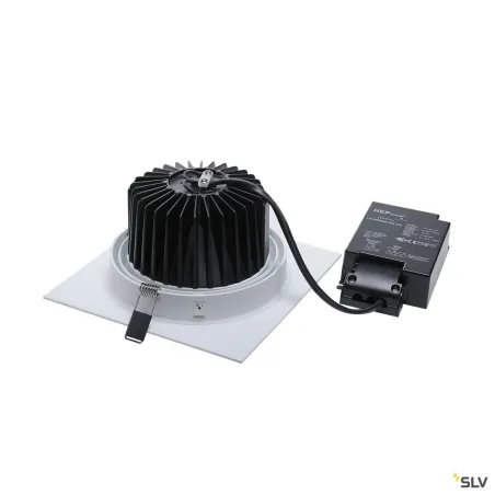 NEW TRIA 150, encastré de plafond intérieur, simple, carré, blanc, LED, 29W, 2700K, clips ressorts, variable 1-10V