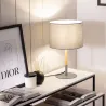 lampe-sur-pied-table-aluminium-blanc-abat-jour-blanc-culot-e27