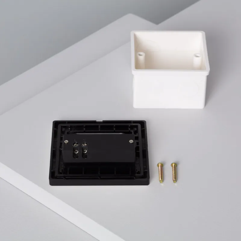 Spot de balisage à 1.5w LED d'escalier mur encastrable noir - Pas ...