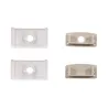 Profilé Aluminium large double ruban avec diffuseur Continu pour Ruban LED