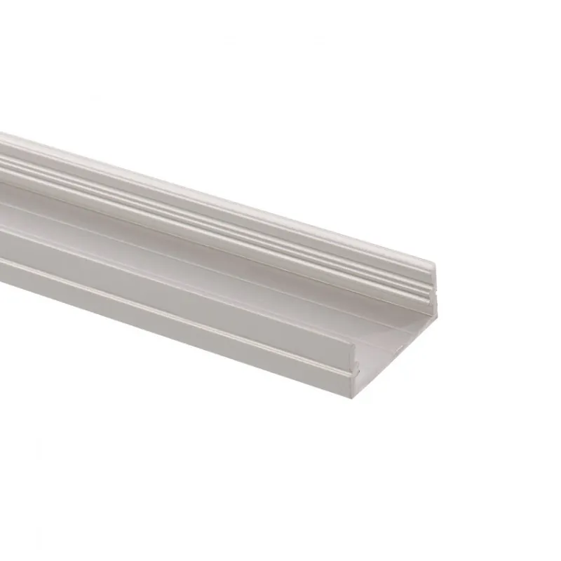 Profilé Aluminium large double ruban avec diffuseur Continu pour Ruban LED