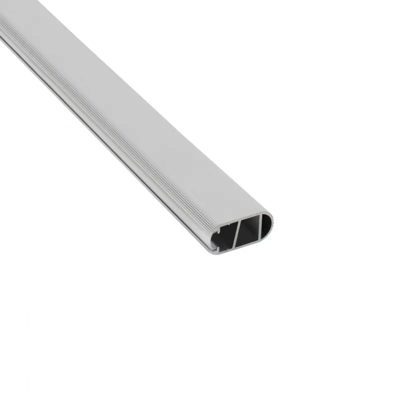 Profilé Aluminium ruban tringle vêtement placard dressing avec diffuseur Continu pour Ruban LED