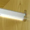 Profilé Aluminium ruban tringle vêtement placard dressing avec diffuseur Continu pour Ruban LED