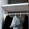 Profilé Aluminium ruban tringle vêtement placard dressing avec diffuseur Continu pour Ruban LED