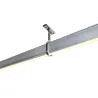 Profilé Aluminium ruban tringle vêtement placard dressing avec diffuseur Continu pour Ruban LED