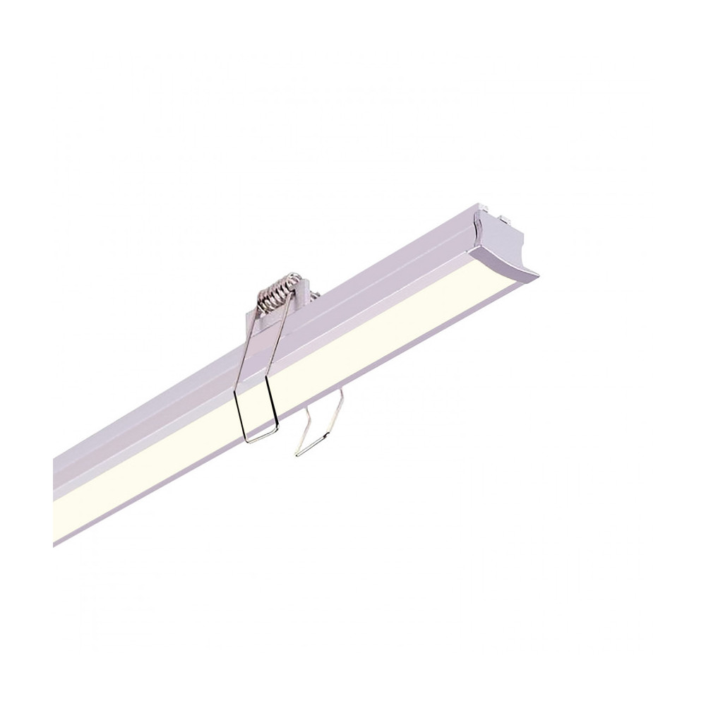 Profilé Aluminium ruban encastrable plafond avec diffuseur Continu pour Ruban LED