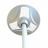 Lampadaire candélabre solaire 18.5w led 2000 lumens tête solaire 3 modes télécommande