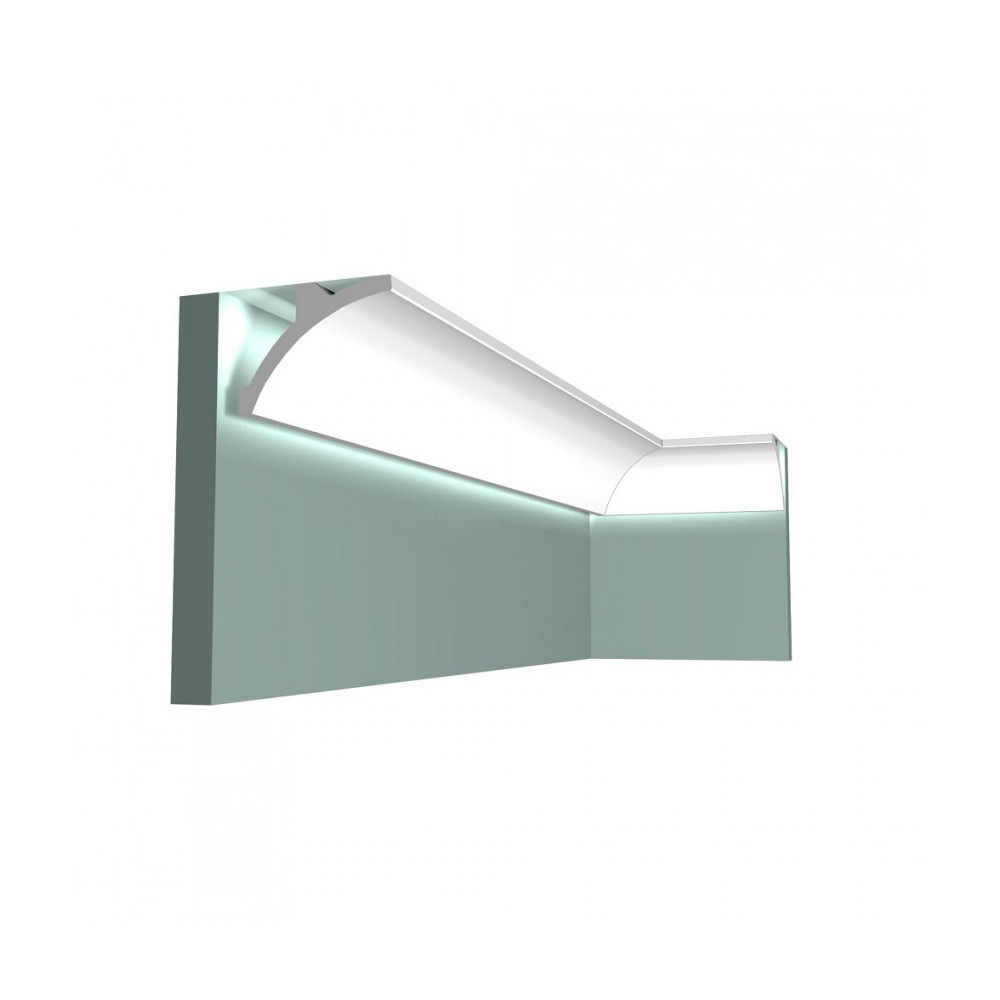 Profil aluminium 1m corniche cornière ruban led éclairage indirect Bandeau  lumineux