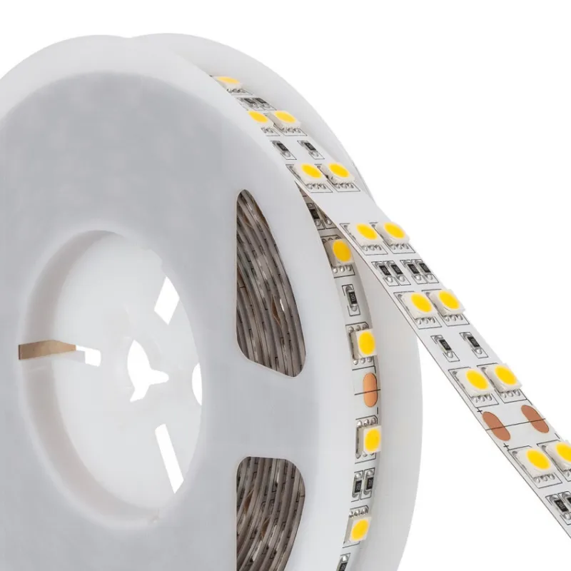Ruban Bandeau LED 24v ip20-5m-1700k-120 led double rangée 10500 lumens