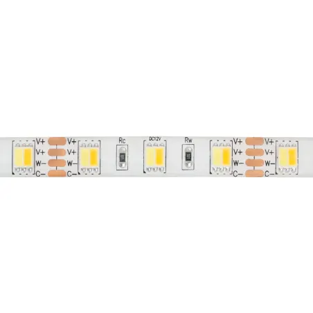 Ruban Bandeau LED cct-12v ip65-5m-60 led