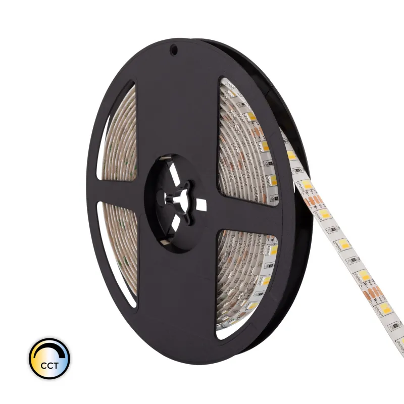 Ruban Bandeau LED cct-12v ip65-5m-60 led