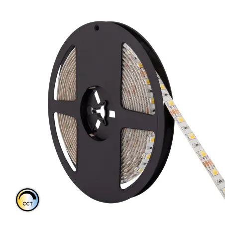 Ruban Bandeau LED cct-12v ip65-5m-60 led