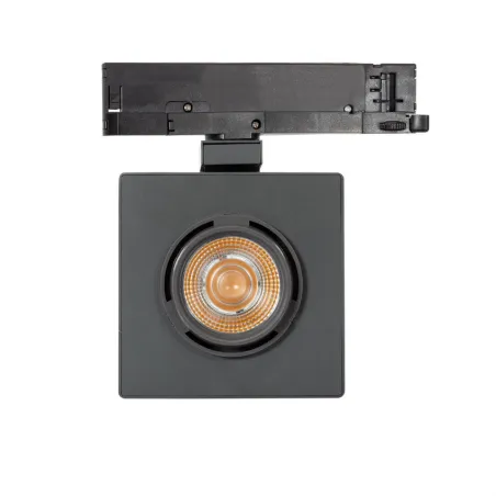 Projecteur led 30w noir-40°-cri 85-2550lm-rail 3 allumages boutiques commerces