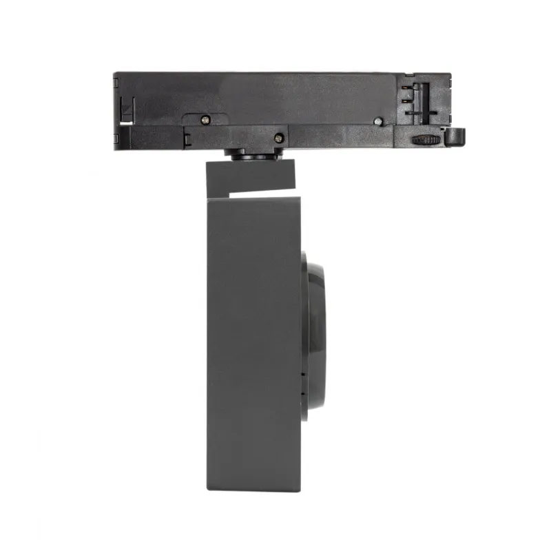 Projecteur led 30w noir-40°-cri 85-2550lm-rail 3 allumages boutiques commerces