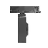 Projecteur led 30w noir-40°-cri 85-2550lm-rail 3 allumages boutiques commerces