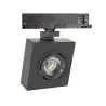 Projecteur led 30w noir-40°-cri 85-2550lm-rail 3 allumages boutiques commerces