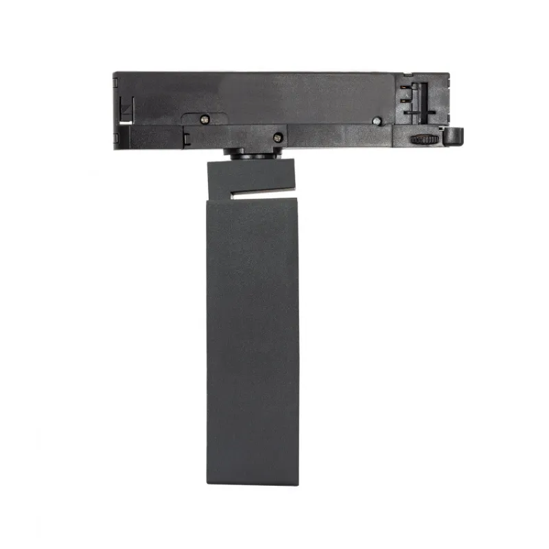 Projecteur led 30w noir-40°-cri 85-2720lm-rail 3 allumages boutiques commerces