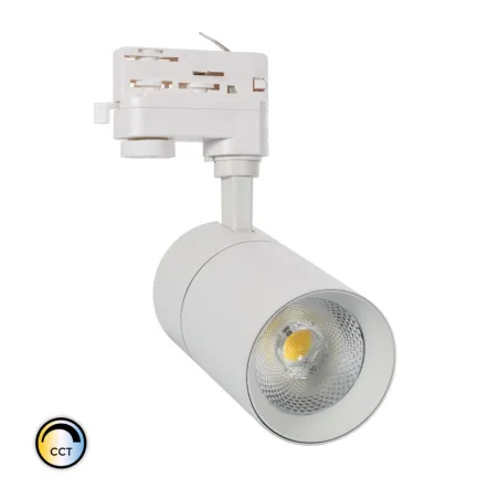 Projecteur 30w led sur rail 3 allumages 3000lm boutiques commerces