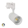 Projecteur 30w led sur rail 3 allumages 3000lm boutiques commerces