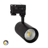 Projecteur 30w led sur rail 3 allumages 3000lm boutiques commerces