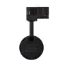 Projecteur led 30w noir-3000lm-rail 3 allumages boutiques commerces