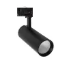 Projecteur led 30w noir-3000lm-rail 3 allumages boutiques commerces