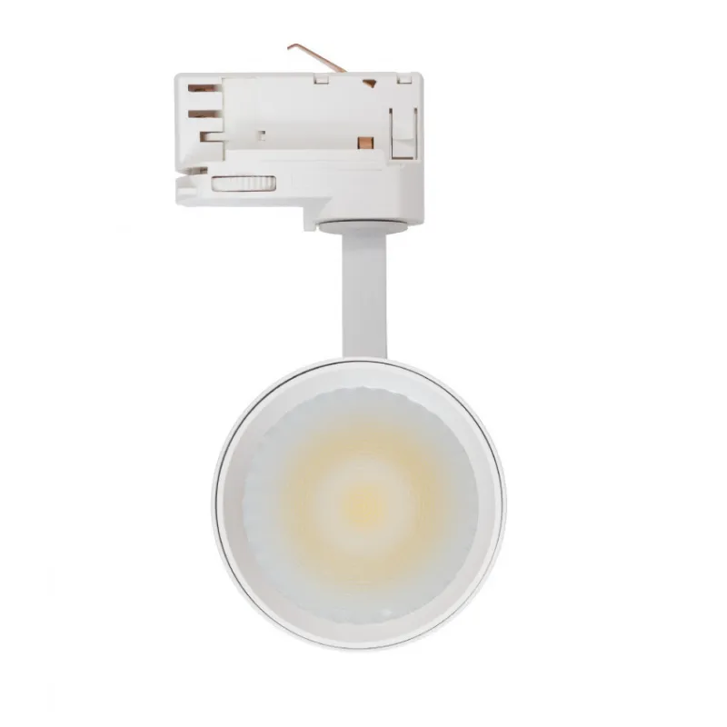 Projecteur led 30w blanc-3000lm-rail 3 allumages boutiques commerces