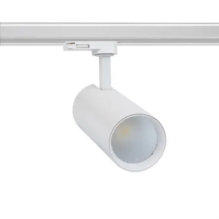 Projecteur led 30w blanc-3000lm-rail 3 allumages boutiques commerces