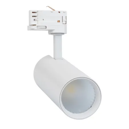 Projecteur led 30w blanc-3000lm-rail 3 allumages boutiques commerces