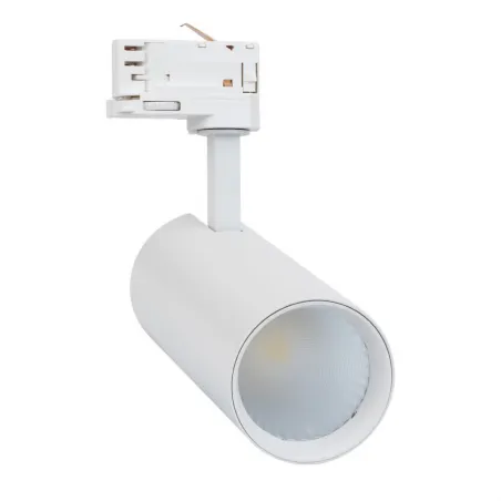 Projecteur led 30w blanc-36°-cri 80-2400lm-cct-rail 3 allumages boutiques commerces