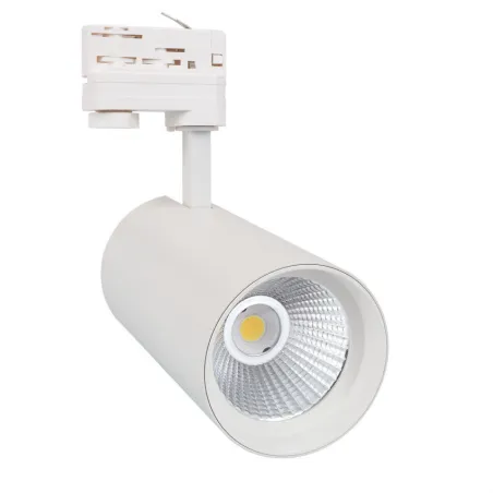 Projecteur led 30w blanc-3000lm-rail 3 allumages boutiques commerces