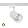 projecteur led 30w blanc-36°-cri 80-2400lm-cct-rail 3 allumages boutiques commerces