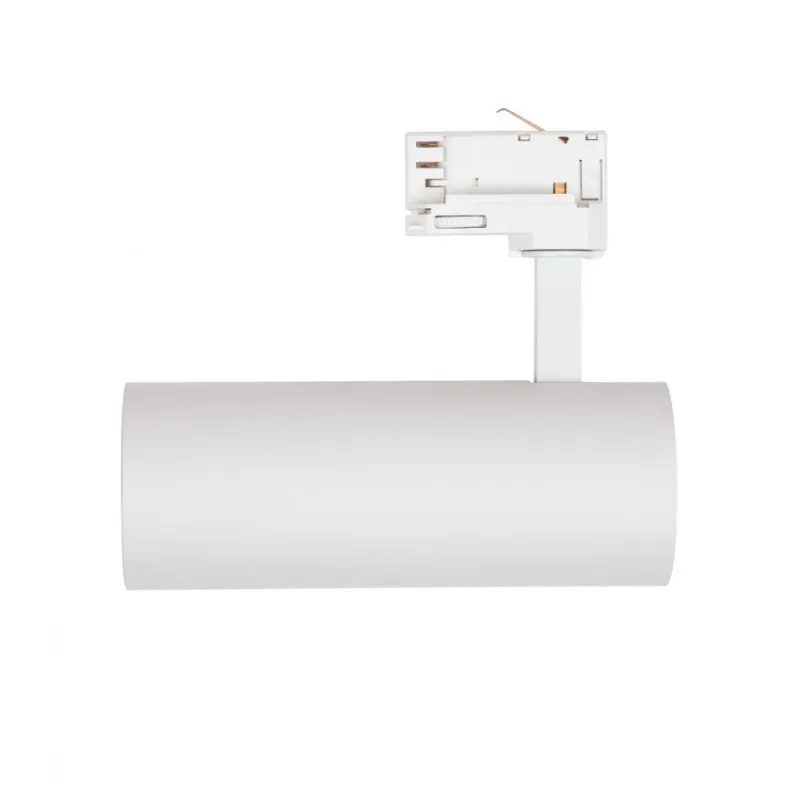 Projecteur led 30w blanc-3000lm-rail 3 allumages boutiques commerces