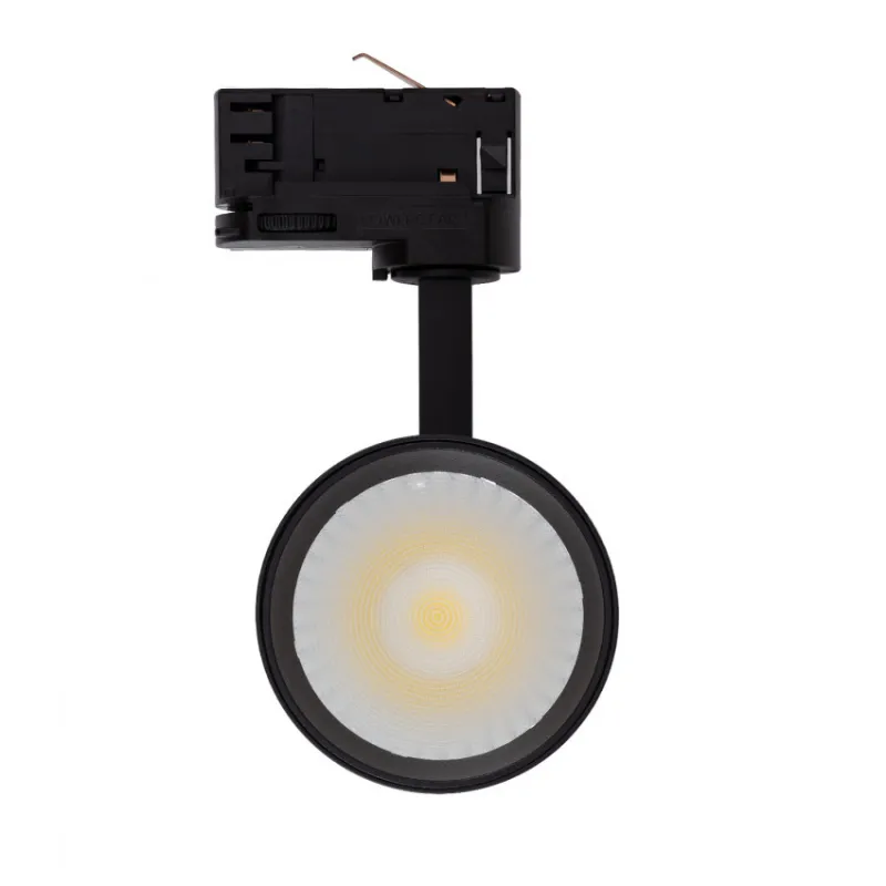 Projecteur led 30w noir-36°-cri 80-3000lm-cct-rail 3 allumages boutiques commerces