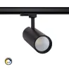 Projecteur led 30w noir-36°-cri 80-3000lm-cct-rail 3 allumages boutiques commerces