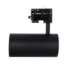 Projecteur led 40w a clapet noir-cri 90-4000lm-cct-rail 3 allumages boutiques commerces