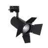 Projecteur led 40w a clapet noir-cri 90-4000lm-cct-rail 3 allumages boutiques commerces