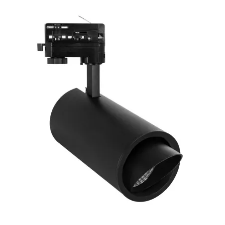 Projecteur led 40w noir-cri 90-4000lm-cct-rail 3 allumages boutiques commerces