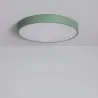 Applique plafonnier 24w led cct-métal rond vert-40cm