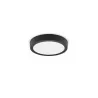 Applique plafonnier 12w led philips-métal rond noir-21cm